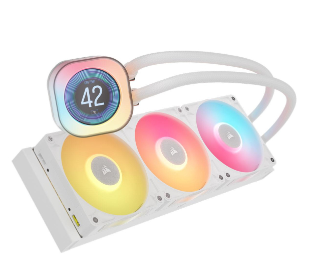 Corsair iCUE LINK TITAN 360 RX LCD White 3x120mm - 1286814 - zdjęcie 2